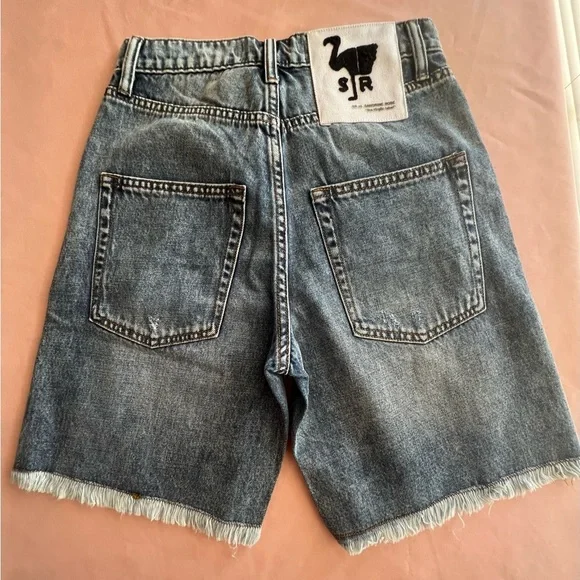 Sandrine Rose By Free People Women's Indigo Denim Shorts Size 26 NWT - Picture 3 of 3